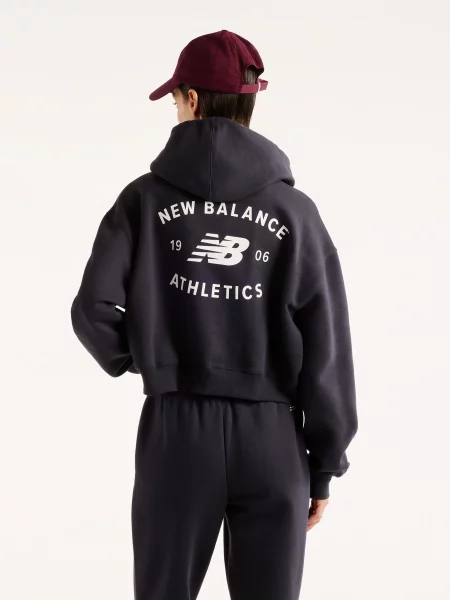 Флисовый свитер New Balance синий