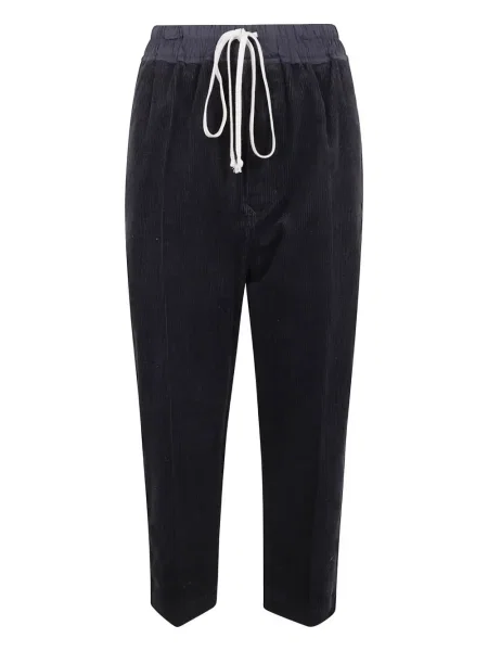 Pantaloni Rick Owens de catifea cord cu cordon negru