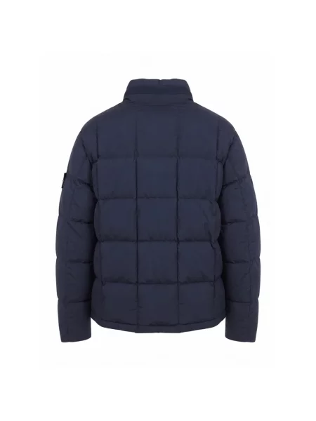 Kurtka puchowa Stone Island z kamieniami niebieska