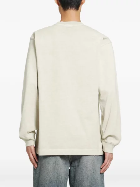Hosszú póló Carhartt Wip autogrammal fehér