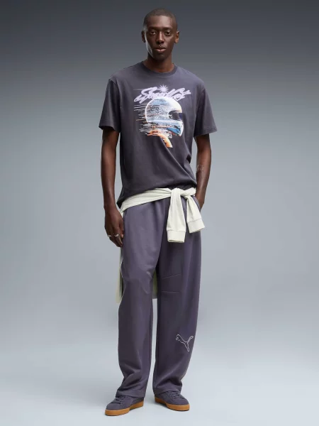 Спортивные штаны Puma для бега серые