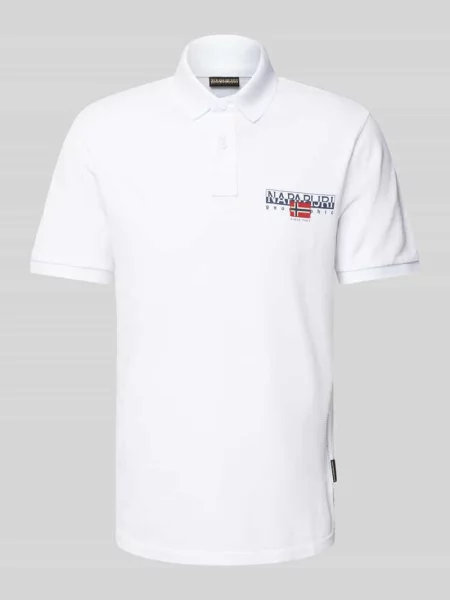Koszulka polo Napapijri E-Aylmer brightwhite białe