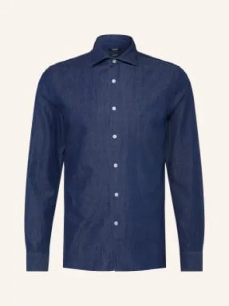 Reiss Koszula Don Slim Fit W Stylu Jeansowym blau granatowa