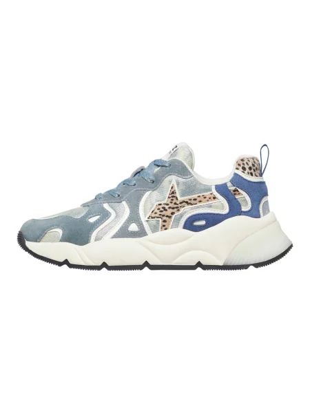 Sneakersy W6yz zamszowe niebieskie