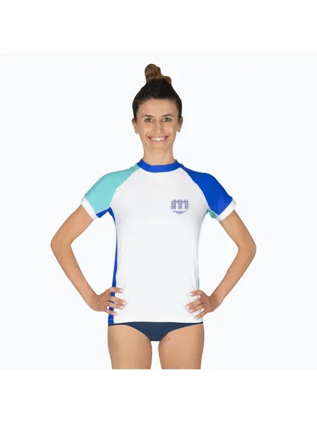 Tricou de înot pentru femei Mares Rashguard Shield white alb
