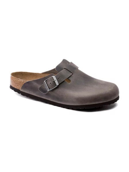Birkenstock Boston BS Narrow Fit Mężczyźni Sandały Birkenstock Size: 9 szary