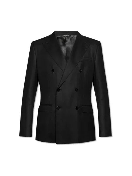 Garnitur Dolce And Gabbana wełniany czarny