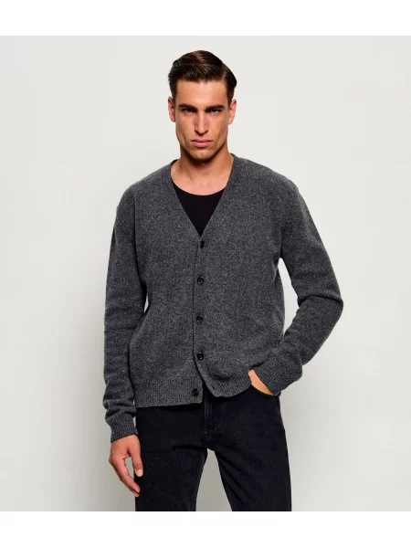 A.P.C. De lână cardigan Kevin gri