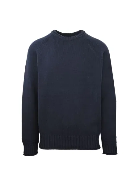 Sweter Carlo Colucci klasyczny niebieski