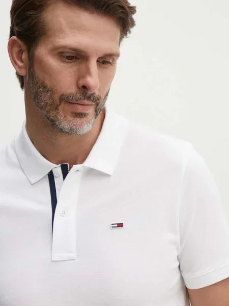 Tommy Jeans polo tričko biela