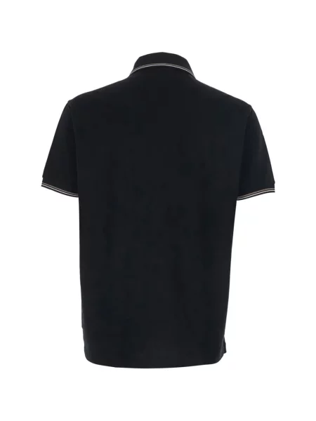 Polo Emporio Armani με κέντημα μαύρο
