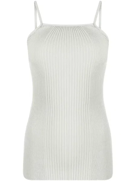 Top Low Classic clasic cu gât halter verde