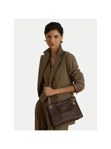 Lauren Ralph Lauren Τσάντα ώμου BRDLY σκούρο καφέ