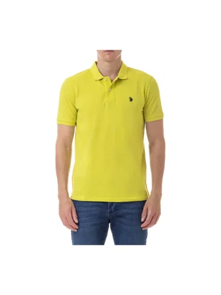 Koszulka polo U.s Polo Assn. z krótkim rękawem żółta