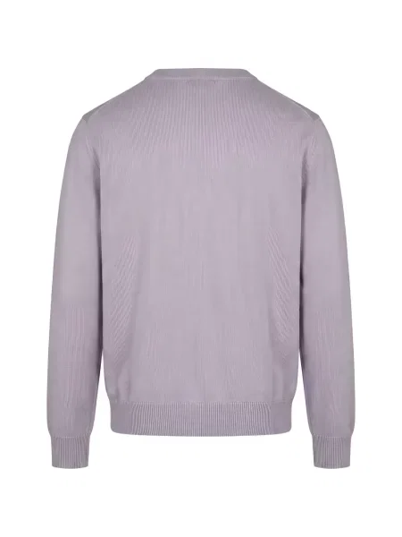 Lung pulover Kiton cu decolteu rotund violet