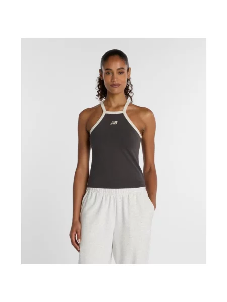 Koszulka New Balance Cotton Racer czarny czysty XS biały