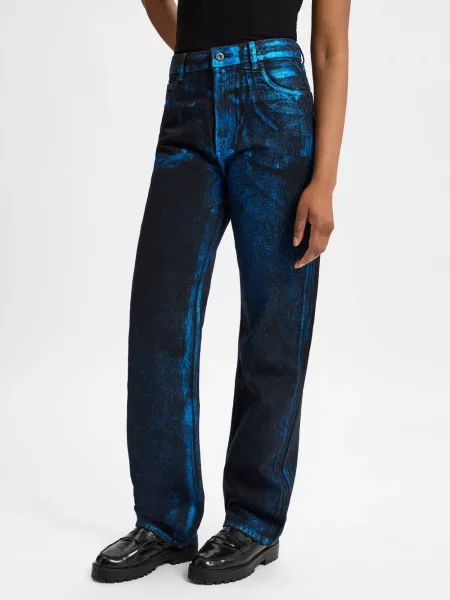 HUGO BLUE Spodnie Elyah Kobiety czarny|niebieski czarne