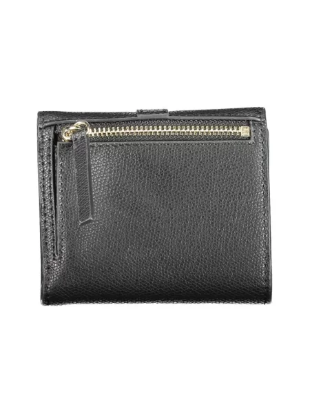 Lniany portfel Tommy Hilfiger czarny