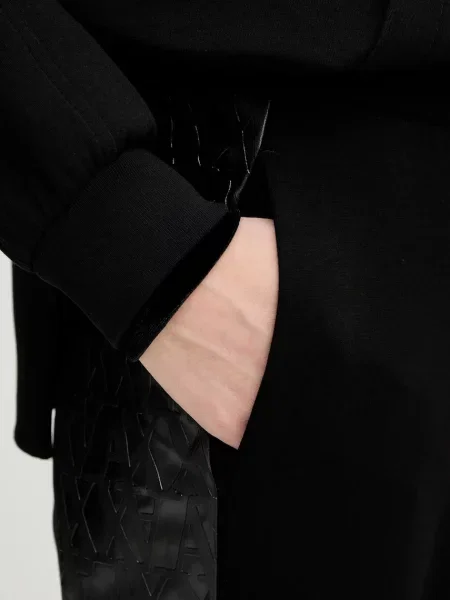 Спортивні штани Armani Exchange однотонні чорний