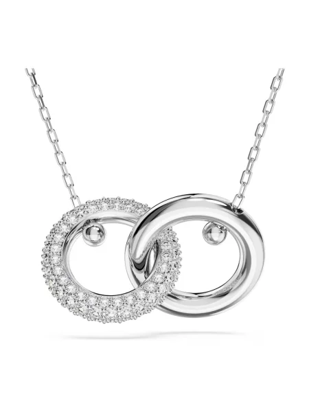 Naszyjnik Swarovski szary
