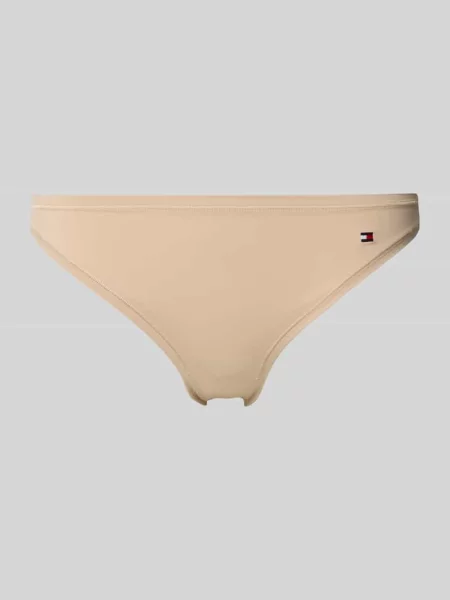 Slipy z elastycznym pasem Tommy Hilfiger beżowe