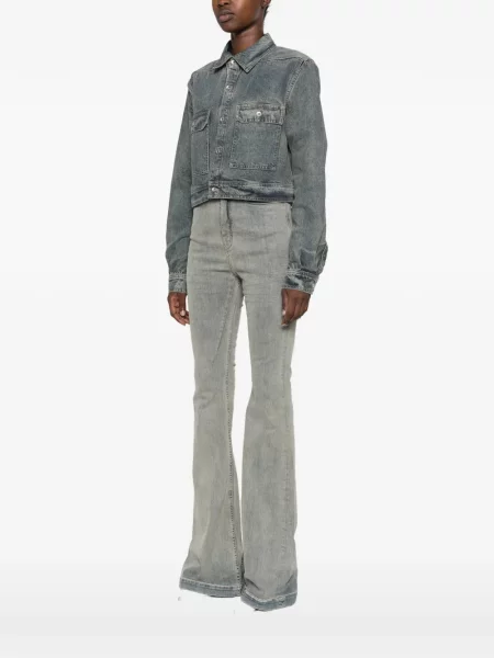 Περικομμένο τζιν μπουφάν Rick Owens Drkshdw μπλε