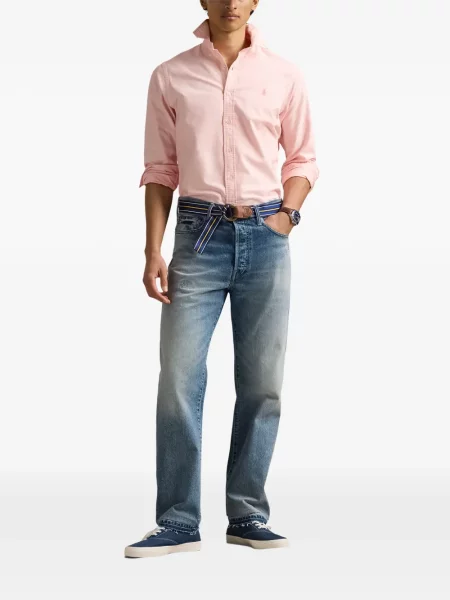 Πουκάμισο Polo Ralph Lauren με κέντημα ροζ