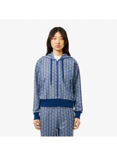 Lacoste толстовка Monogram блакитна