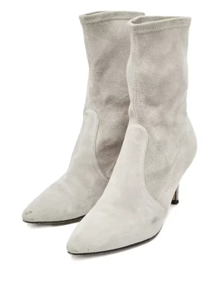 Botine Stuart Weitzman din piele de căprioară gri