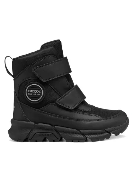 Geox Зимни обувки J Flexyper Plus Boy B Abx S черен