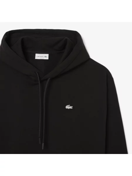 Lacoste Bluza Polarowa Z Krokodylem Diamanté czarny