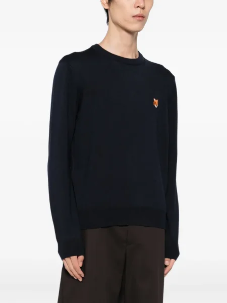 Pulover Maison Kitsune albastru