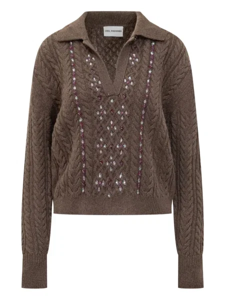 Polo Des Phemmes tricotate maro