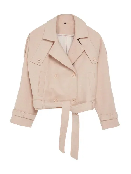 Trendyol Geacă de primăvară-toamnă cappuccino maro