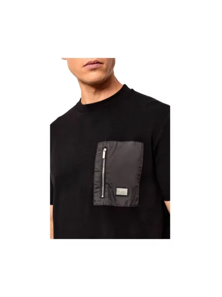 Koszulka Karl Lagerfeld z logo czarna