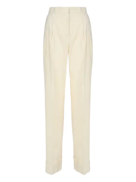 Pantaloni The Andamane plisate galben