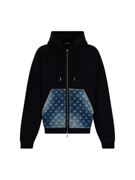 Bluza z kapturem Dsquared2 z kapturem czarna