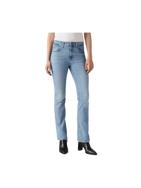 Jeansy Levi's z wysoką talią niebieskie