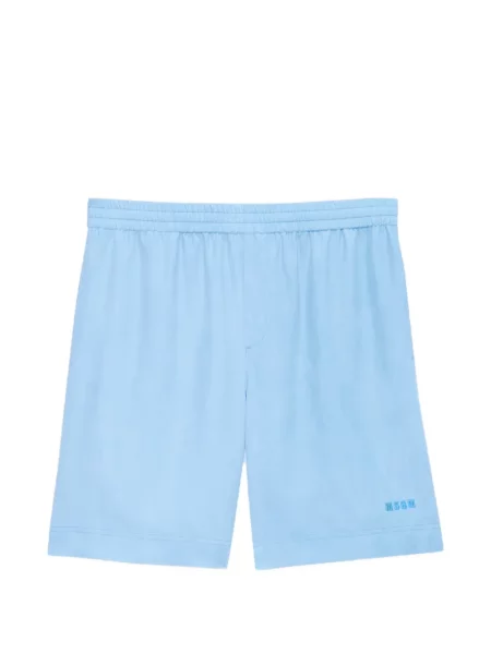 Talie pantaloni scurți Msgm cu autograf albastru