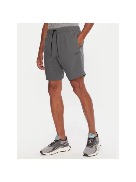 Reebok Sportske kratke hlače Regular Fit siva