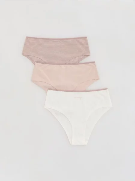 Reserved Chiloți hipster set de 3 cafeniu