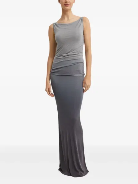 Rochie Aya Muse cu gradient de costum gri
