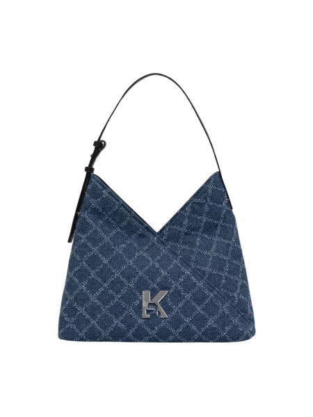 Karl Lagerfeld Jeans torebka tote jeansowa niebieska