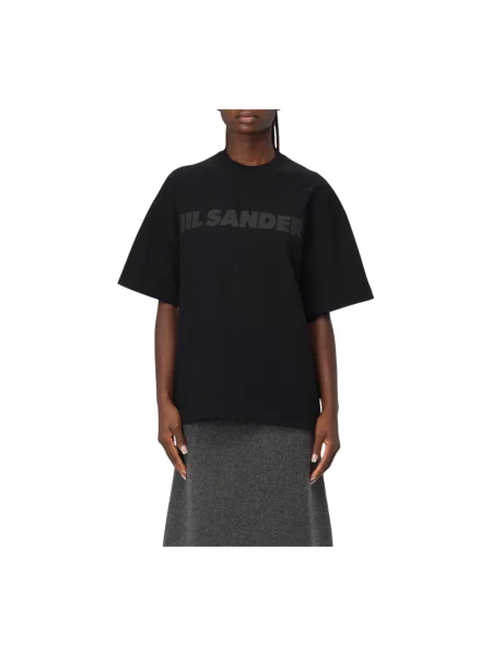 Koszulka Jil Sander z krótkim rękawem czarna