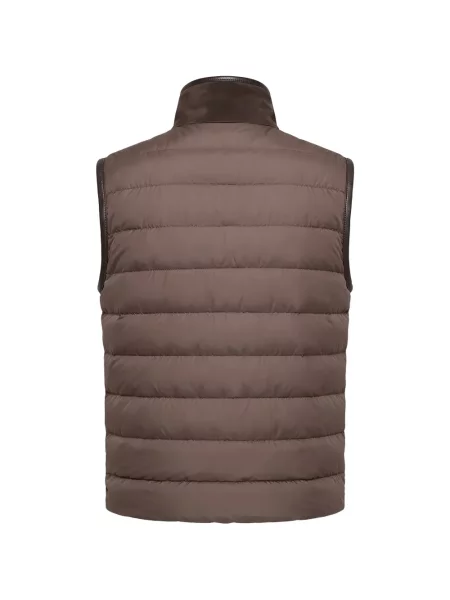 Reversibil vestă din puf Moncler maro