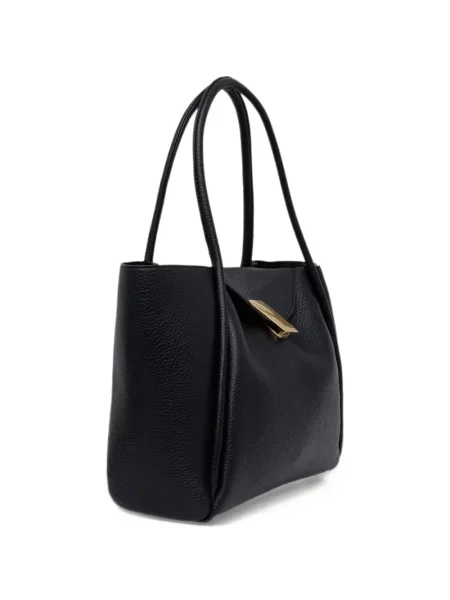 Geantă shopper Lola_casademunt cu autograf negru