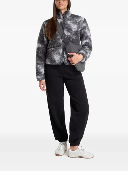 Jakna Urban Classics od flisa tie-dye veze siva