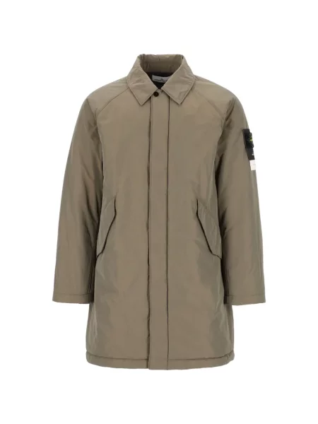 Palton Stone Island din țesătură twill cu strasuri