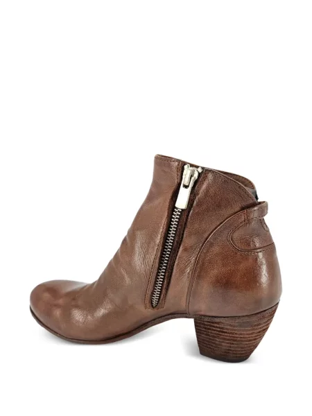 Cizme scurte Officine Creative din piele maro