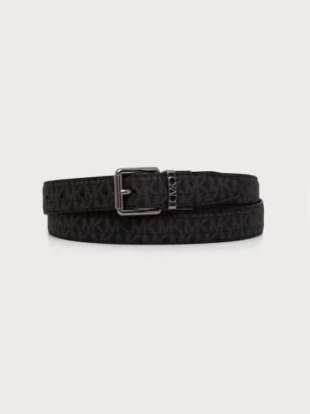 Michael Kors curea reversibilă pentru bărbați cu imitație de piele negru